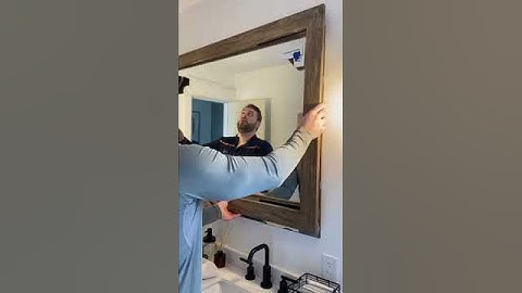 Steps to framing a mirror with a MirrorMate Frame by @emma_grace_blog