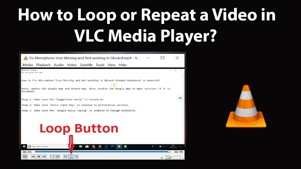 How To Loop Or Repeat A Video In VLC Media Player YouTube How To Loop Or Repeat A Video In VLC Media Player YouTube