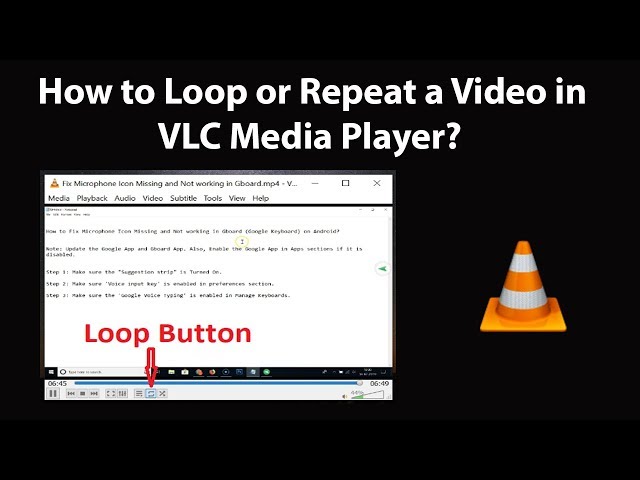 How to Automatically Repeat (Loop)  Videos