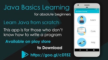 Java Basics Learning : for Absolute Beginners App Intro | Developed by Awwalsoft