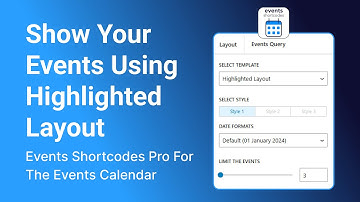 Highlighted Layout || Events Shortcodes Pro For The Events Calendar