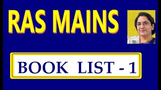 Scheme of Exam and Book List for RAS MAINS Part-1