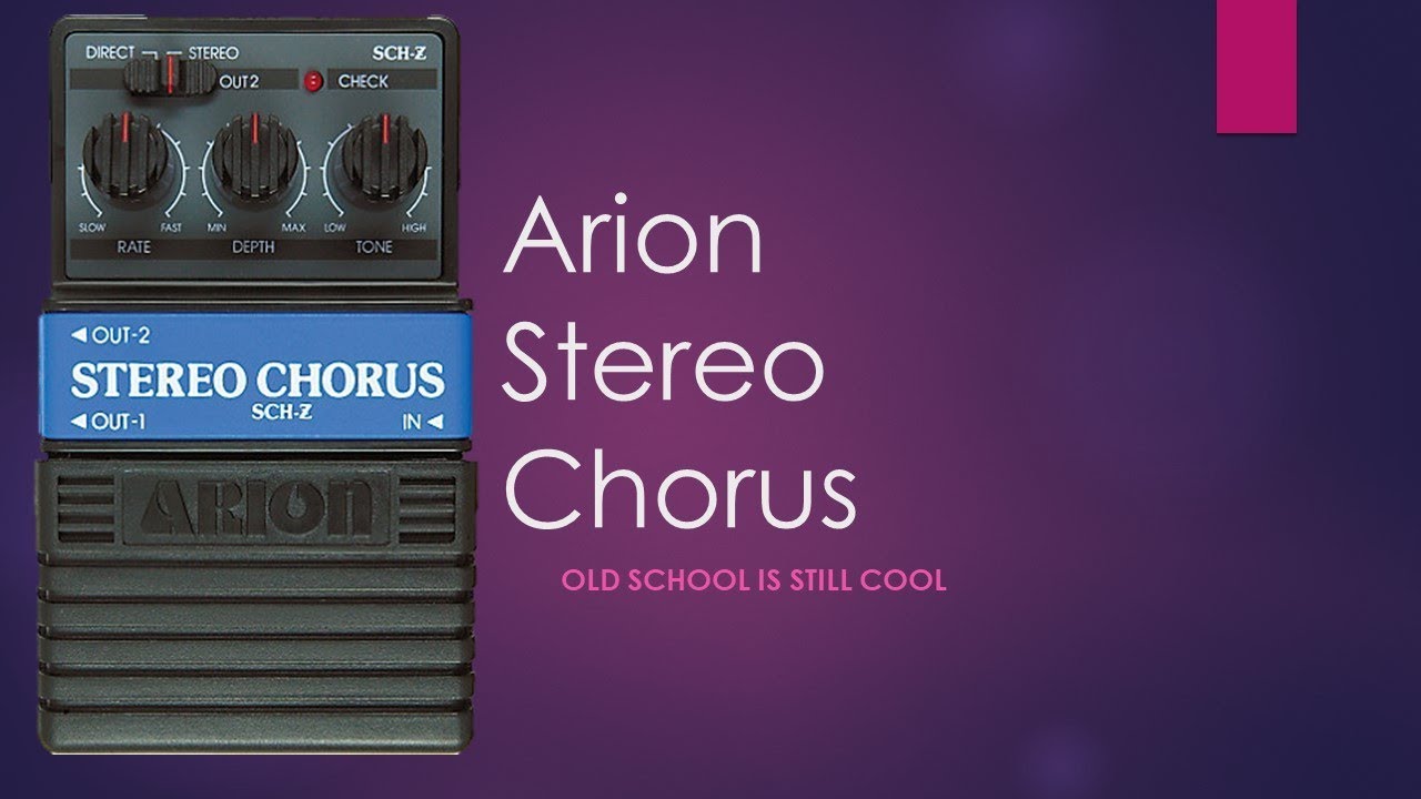 Arion's SCH-Z Stereo Chorus Pedal Demo