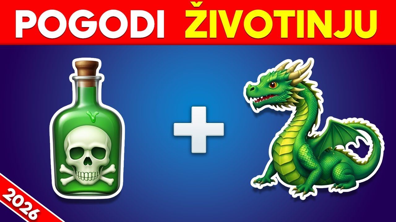 Pogodi Životinju po Emodžiju?🧠🐾| Kviz sa Životinjama 🎯🦁🦓