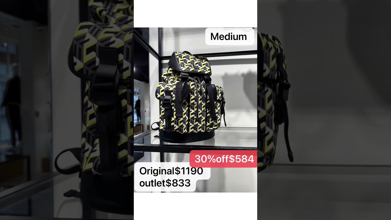 MCM backpack on sale from outlet.