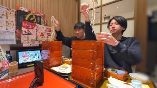 At the all-you-can-eat soba event held at the end of each month, try to set a new record.