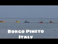 Beautiful beach in South Italy/ Borgo Pineto /Puglia Italy