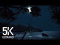 5k tropical beach night  8 hours of soothing nature night sounds for relaxation and sleep