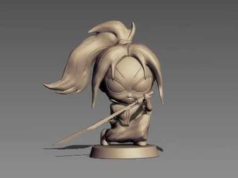 sculpting a chibi character in zbrush