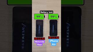 Motorola Razr vs iPhone Air battery test!