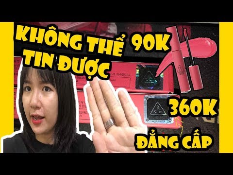 [MUA HÀNG TRÊN MẠNG] Cây Son 3CE 90k Mua Trên Mạng Khác Cây Son Mua Tại Hàn Quốc 360k Như Thế Nào?