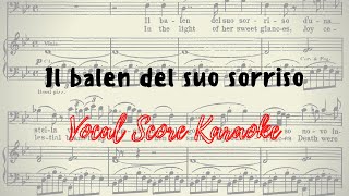 Il balen del suo sorriso Vocal Score / Karaoke Il trovatore G. Verdi