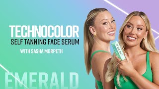 Technocolor Self Tanning Face Serum Emerald Feat. Sasha Morpeth Bondi Sands