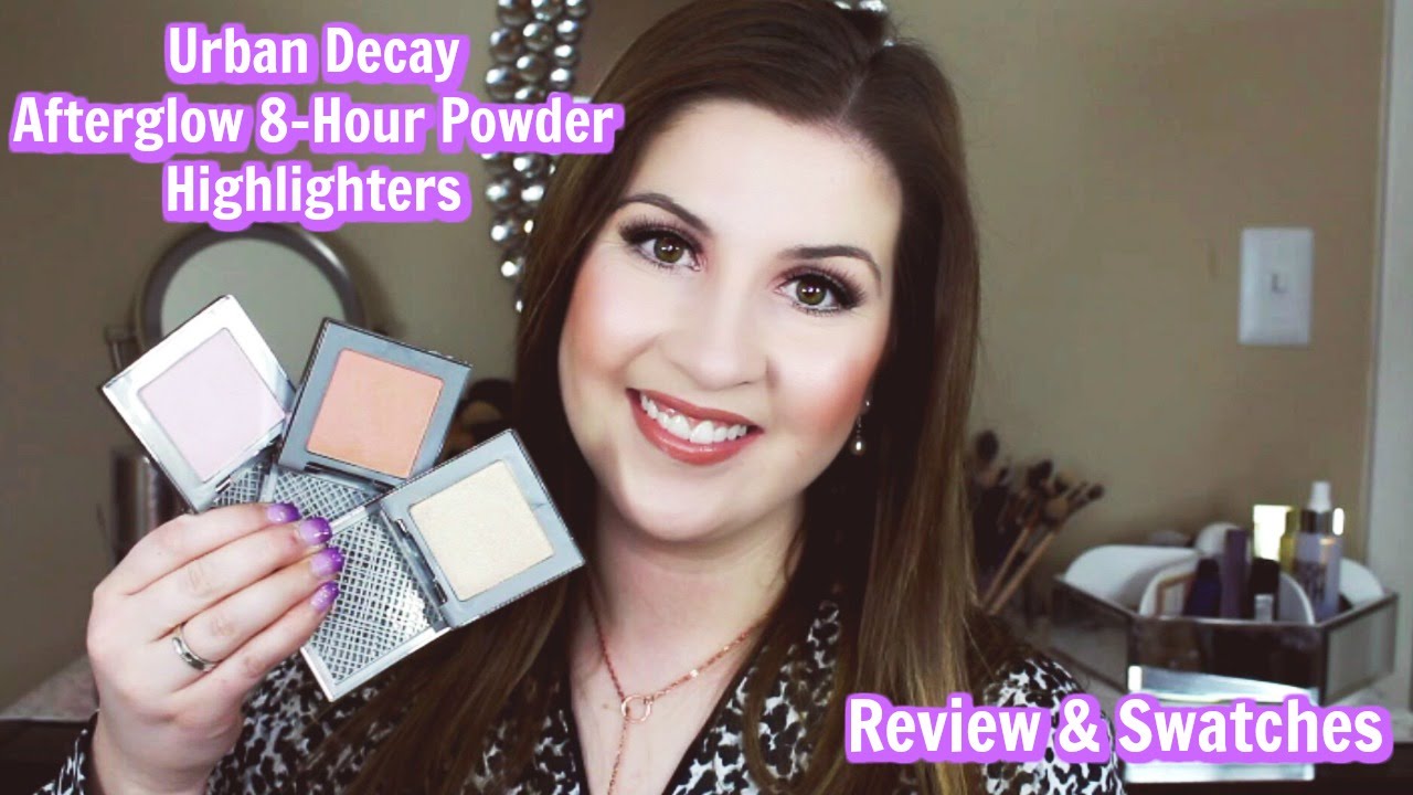 Urban Decay Afterglow Powder Highlighter (ALL 3 - & - YouTube