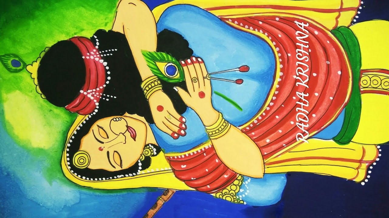 Beautiful Painting Of Radha Krishna Youtube