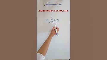 Redondeo décimas #decimales #maths