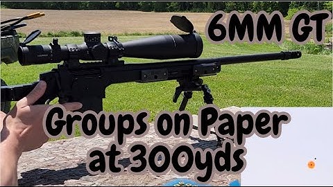 300 Yard Groups on Paper, 6MM GT