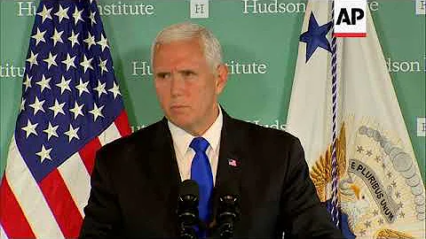 Pence launches broadside against China's meddling in US politics, policies