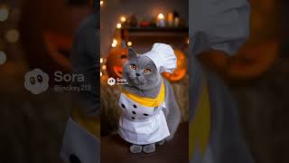Cats in a Halloween costume compilation #lifeisbutadream #shorts #cute #funny #ai