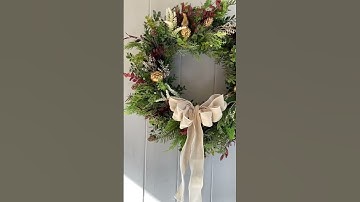 Make your own faux autumn wreath. Quick, easy & beautiful! Additions available at wreathcharms.co.uk