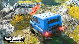 #4 MudRunner thử thách lái xe leo núi và tìm Trailer trong đêm khuya nguy hiểm | TANA GAMER screenshot 2