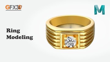 Ring 3D Model in MAYA Tutorial | Gfx3D