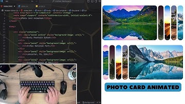 ASMR Programming - Coding Photo Card Animated - No Talking