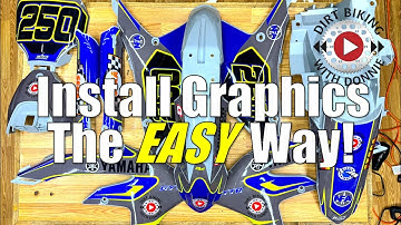 Dirt Bike Graphics Installation Step by Step - The easiest way I