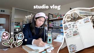 trying to get back on track 🌷 productive coworking vlog (artist ed!)