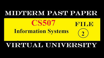 CS507 MIDTERM FILE 2|PAST PAPER|VIRTUAL UNIVERSITY