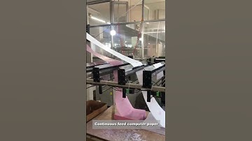 Production of computer continuous printing paper