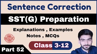 SST General Preparation KPPSC Part 52 | Sentence Correction Rules| Smart Learning screenshot 4