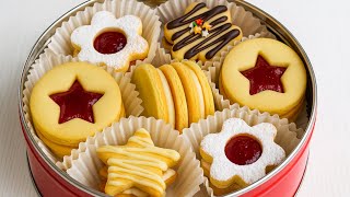 🍪 4 Malzemeli Danimarka Tereyağlı Kurabiyeleri — Noel Kurabiye Kutusu Sürümü 🎄