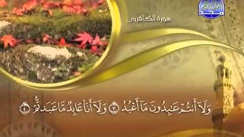 سورة الكافرون بصوت ماهر المعيقلي