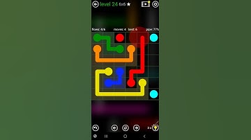 How To Solve Flow Free Classic Pack Level 24 6x6 Board Walk Through Solution Walkthrough
