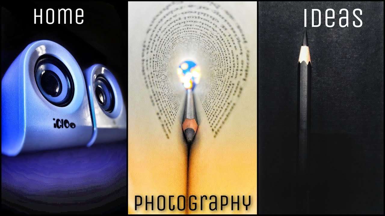 Home Photography Ideas | Creative Mobile Photography Tips | Pencil, Speaker Photography