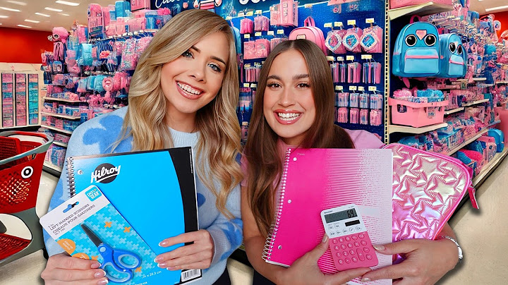 PINK VS BLUE BACK TO SCHOOL SHOPPING CHALLENGE!