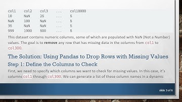 Efficiently Drop Missing Values from Hundreds of Columns in Pandas