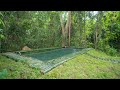 Build The Most Beautiful Bamboo Swimming Pool by Ancient Skills