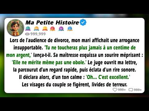 Mon mari était plein d'arrogance : « Tu ne toucheras plus jamais à mon argent » Sa maîtresse a souri