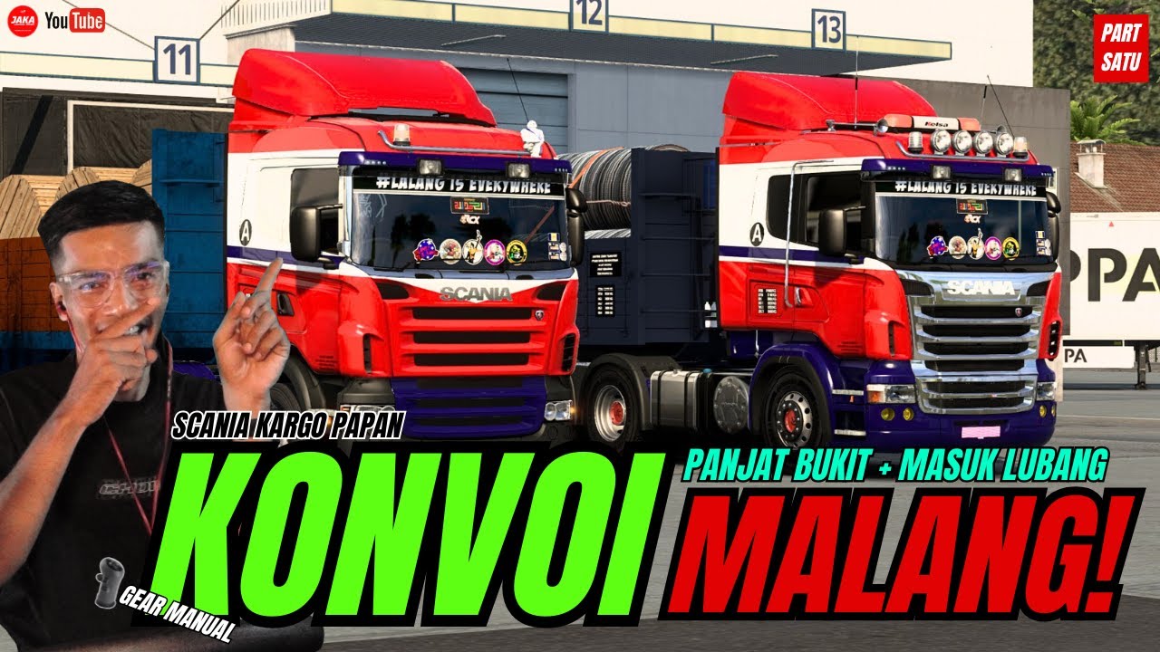 KONVOI SCANIA KARGO PAPAN ❗❗ MUATAN BERAT SANGAT SEHINGGA TAK DITERIMA TANAH ❗❗ [PART SATU]