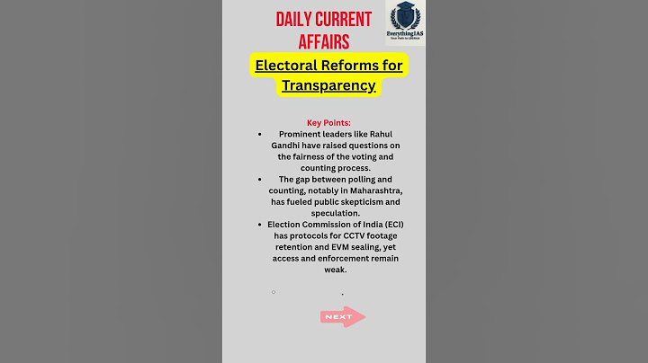 Electoral Reforms in India | EVM, VVPAT, Form 17C Explained for UPSC #electoralreforms  #UPSCShort