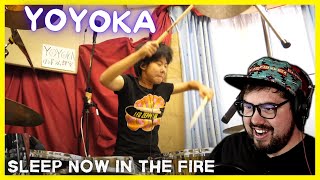 Yoyoka 'Sleep Now in the Fire' Rage Against the Machine Drum Cover | Musician Reaction
