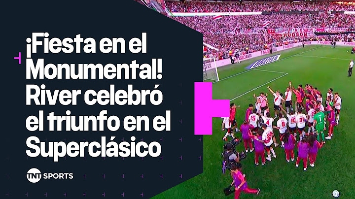 El FESTEJO DE RIVER tras ganarle a BOCA en el SUPERCLÁSICO