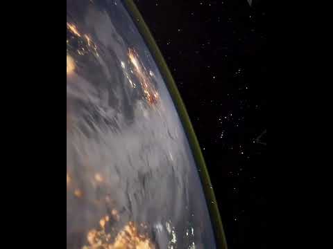 Earth at night from International Space Station 4K 60FPS