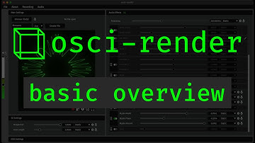 Osci-Render Tutorial - Basisoverzicht