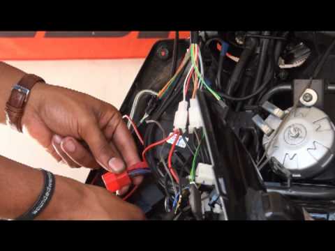 PGO Gauge install for the Yamaha Zuma 125 Bws 125 Scooter ... yamaha gauge wiring diagram 
