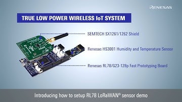 RL78 LoRaWAN® Sensor Demo Tutorial
