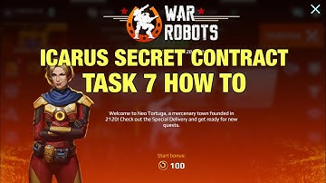War Robots Icarus Secret Contract Task 7 How to + Rocket Ao Ming Gameplay Demo
