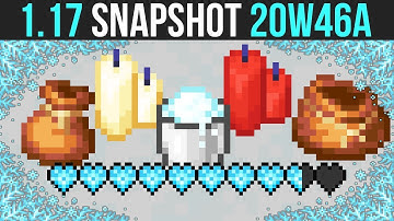 Minecraft 1.17 Snapshot 20w46a Powder Snow, Freezing Damage & Bundle Preview